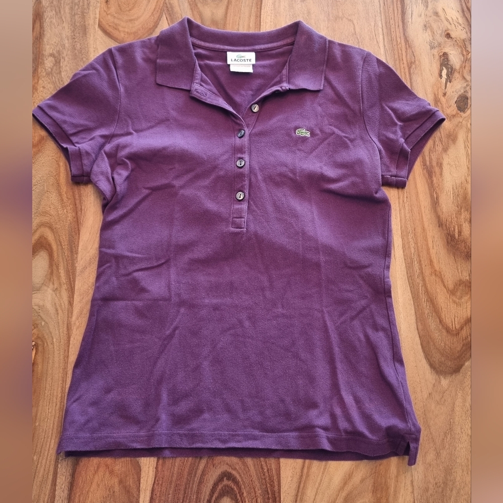 Lacoste Purple Polo Shirt